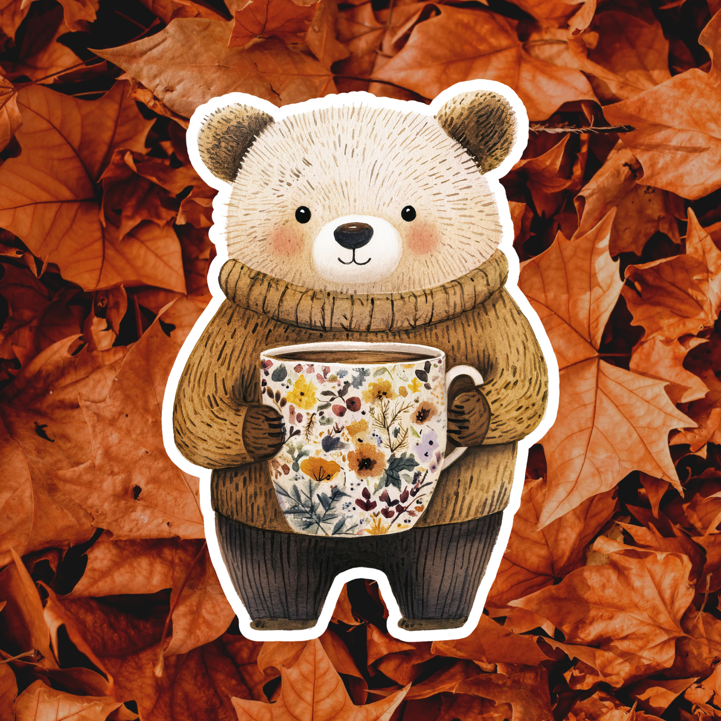 Bear Coffee Cup Magnet