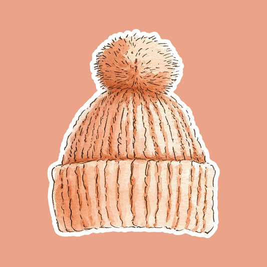Knitted Bobble Hat Magnet