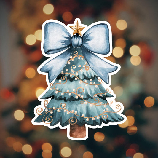 Blue Christmas Tree Magnet