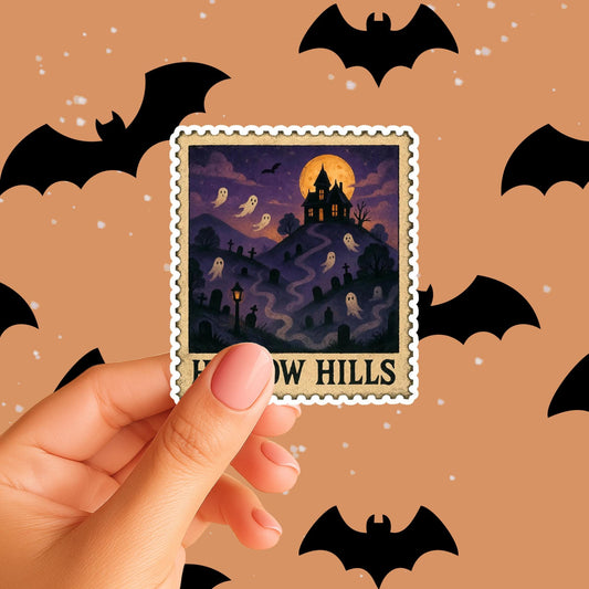 Halloween Postage Stamp Fridge Magnet