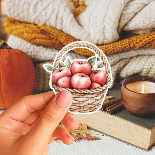 Apple Basket Fridge Magnet