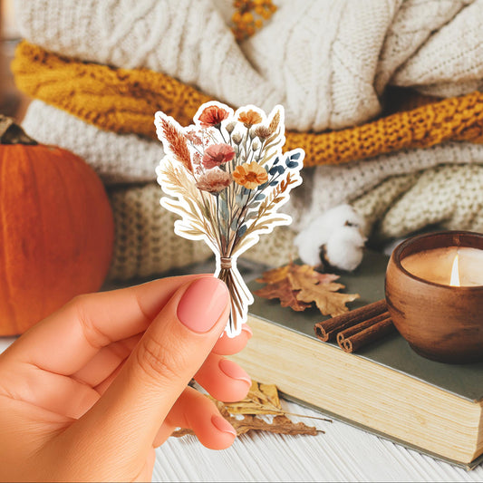 Flower Autumn Bouquet Fridge Magnet