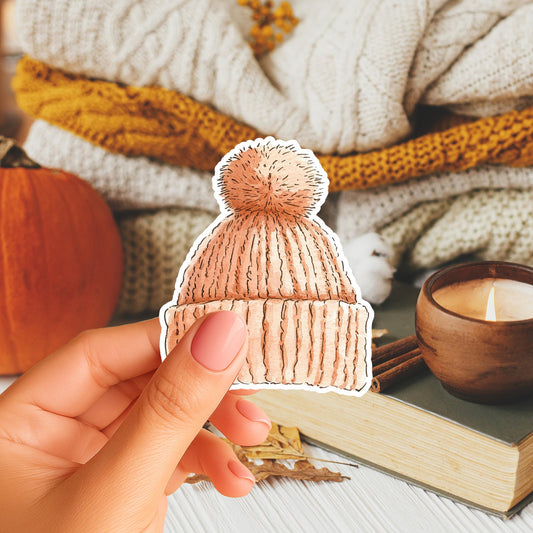 Knitted Bobble Hat Magnet