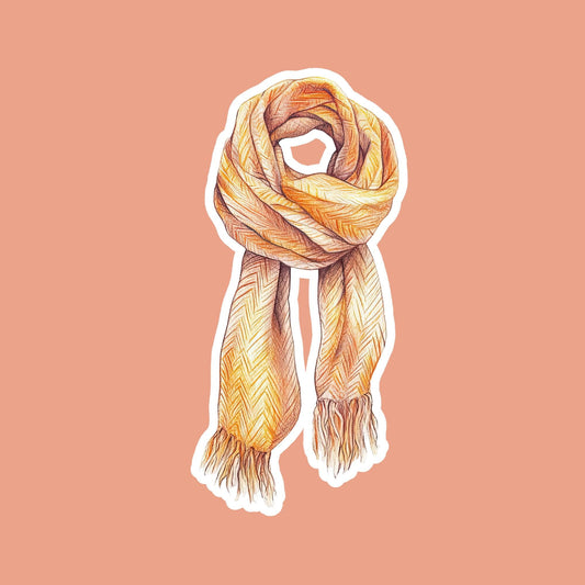 Knitted Wool Scarf Magnet