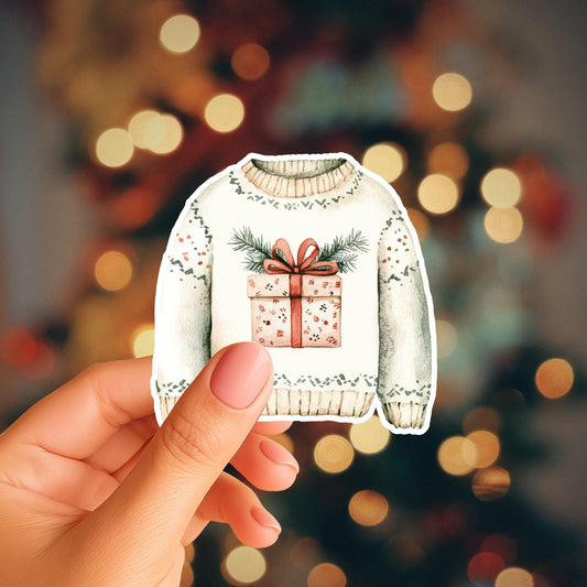 Present Christmas Sweater Magnet