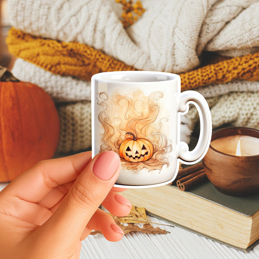 Pumpkin Mug Fridge Magnet