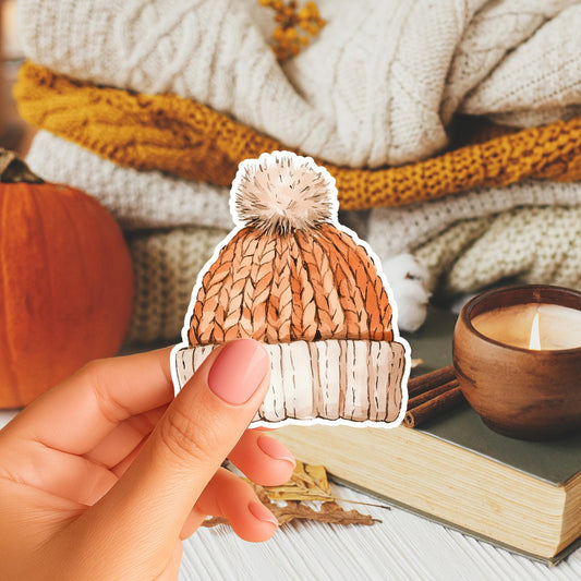 Knitted Bobble Hat Magnet