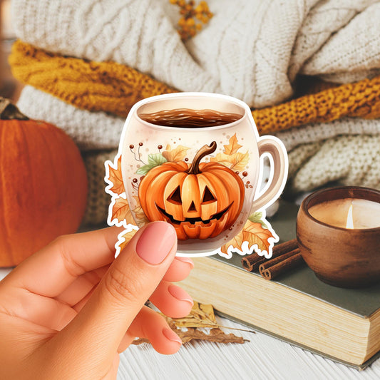 Pumpkin Mug Fridge Magnet