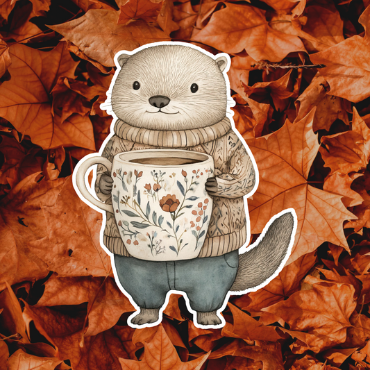 Otter Fridge Magnet