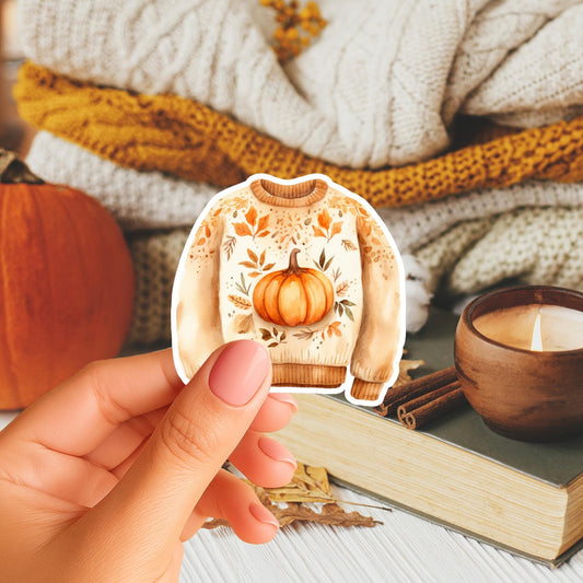 Pumpkin Sweater Magnet