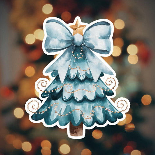 Blue Christmas Tree Magnet