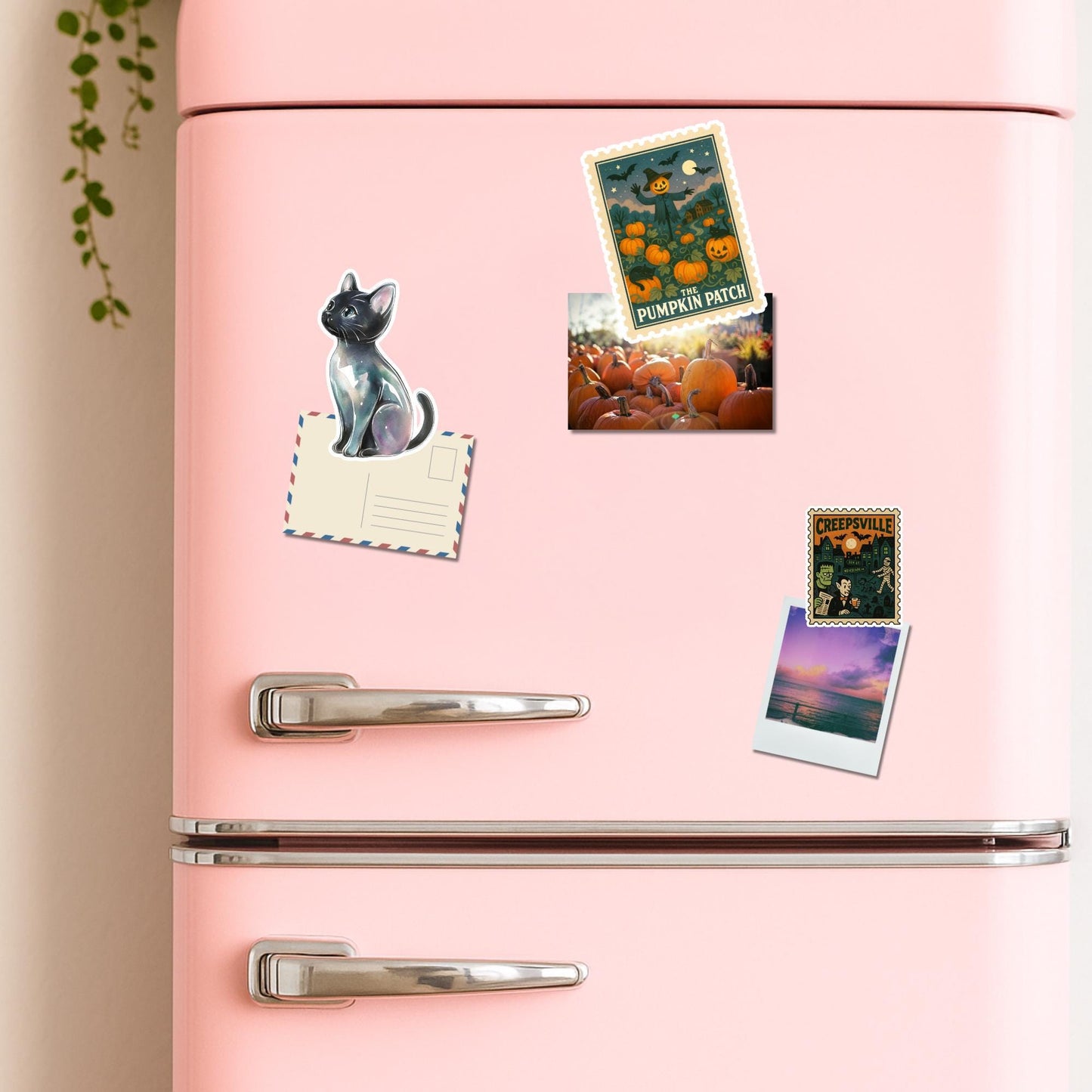 Monsters Postage Stamp Magnet