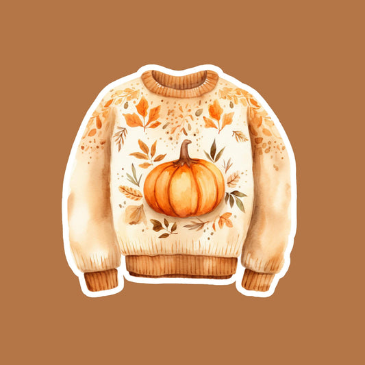 Pumpkin Sweater Magnet
